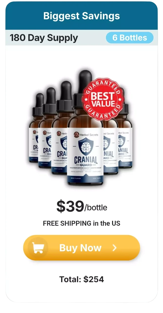 Cranial Guard™ 6 bottles pricing